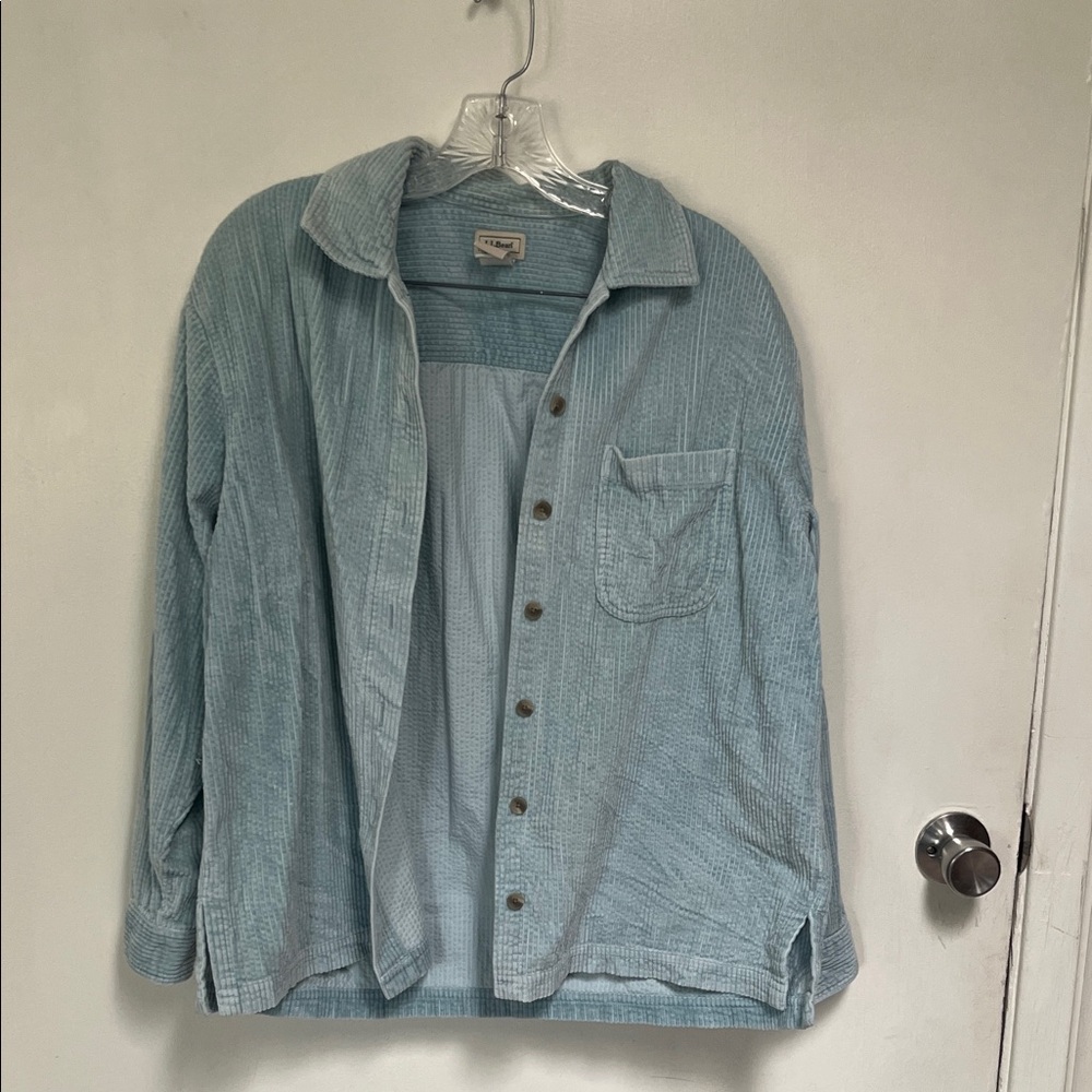 L.L. Bean Light Blue Button Down Shirt 7-10